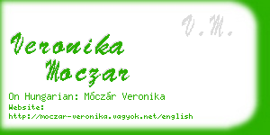 veronika moczar business card