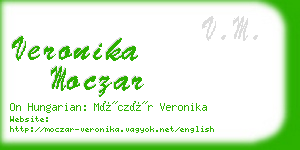 veronika moczar business card